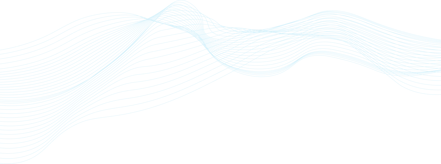 Abstract blue wave design with lines and curves, symbolizing financial security and personalized insurance solutions at Amerus Financial.
