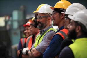 group of construction workers