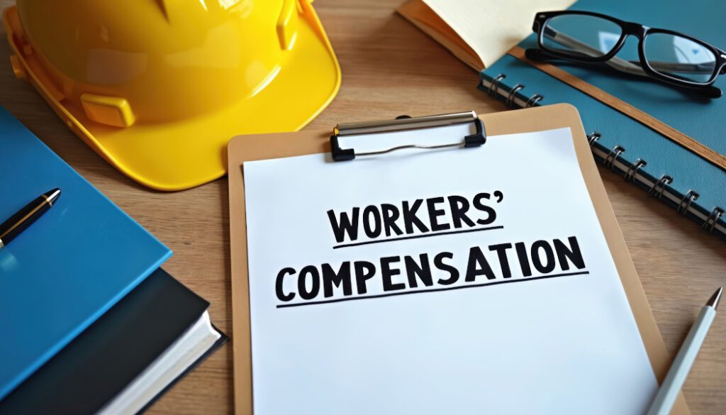 clipboard with Workers' Compensation written on it