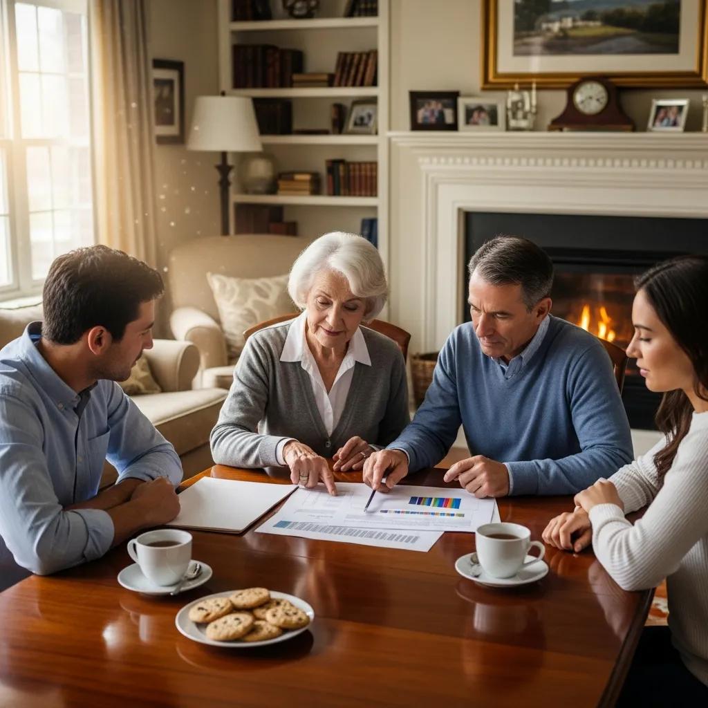 family discussing estate planning