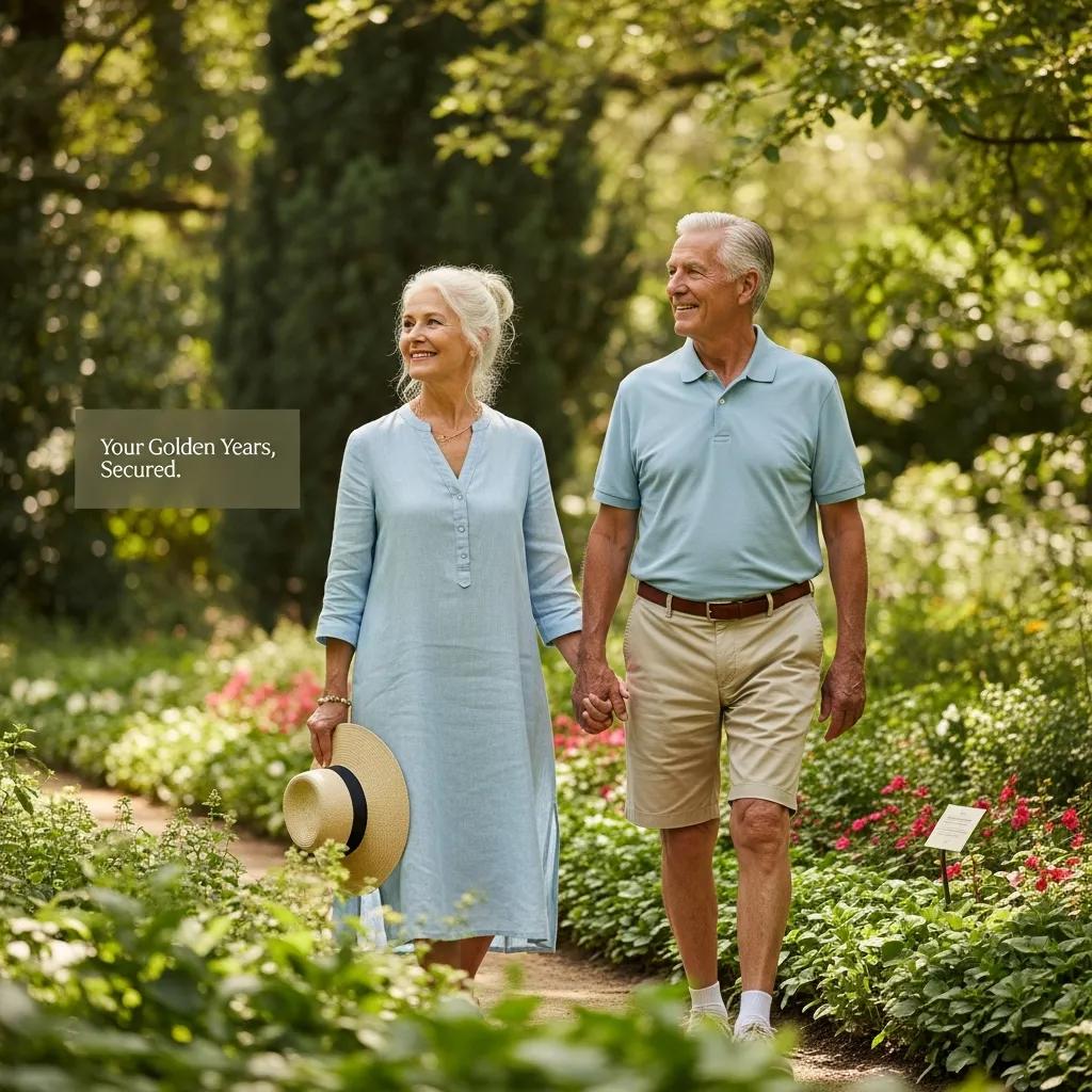 Retired couple enjoying outdoor activities, representing effective retirement income strategies