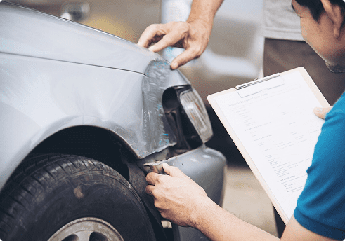 auto accident with adjuster