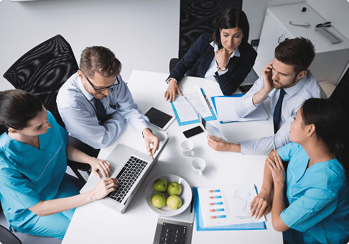 medical staff in a meeting