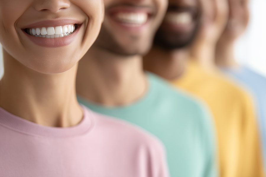 group of people smiling
