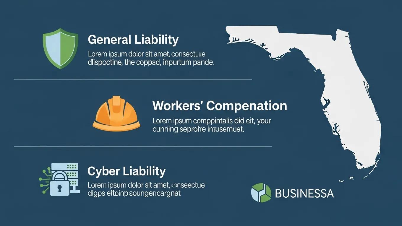 Illustration of essential commercial insurance coverage options for Florida businesses